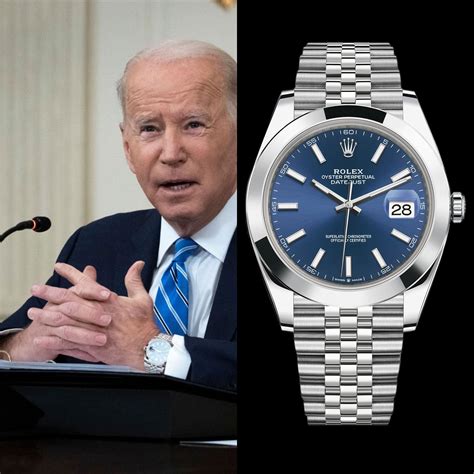 rolex datejust 41 biden|biden watches for president.